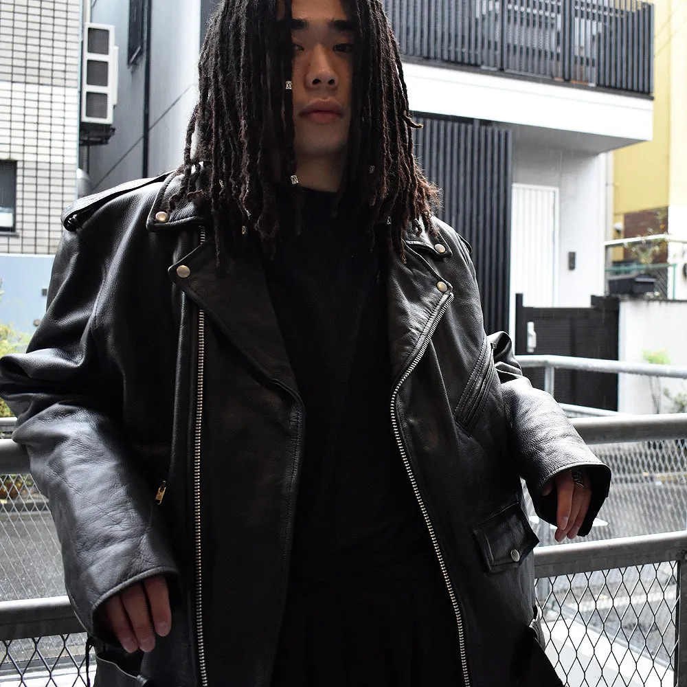 90's～ big size！ Milwaukee Leather レザー ライダースジャケット ミントコンディション 231119H