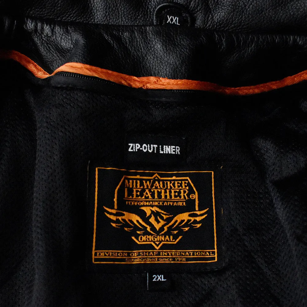 90's～ big size！ Milwaukee Leather レザー ライダースジャケット ミントコンディション 231119H