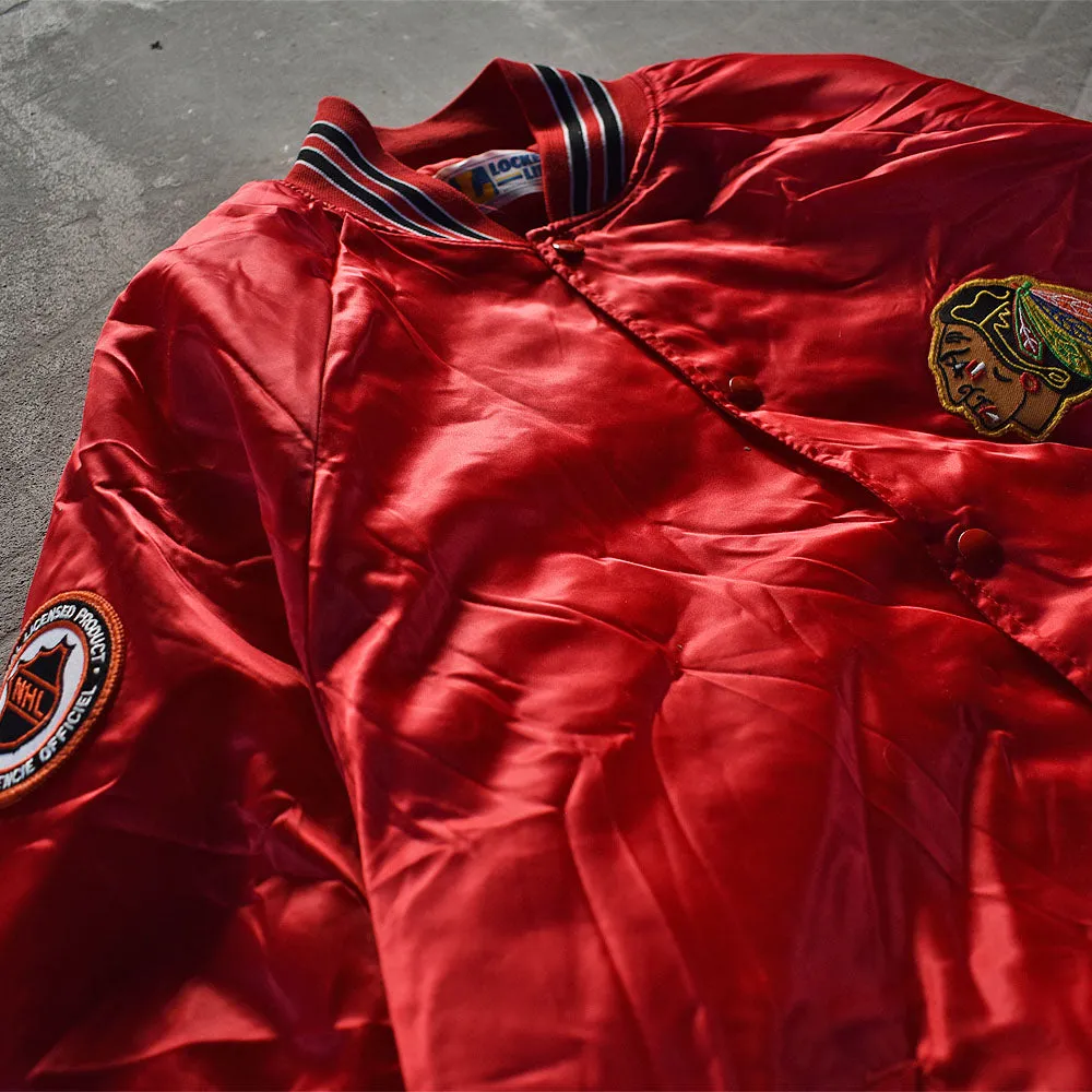 90’s デッドストック！ “NHL Chicago Blackhawks” スタジャン アワードジャケット 230107