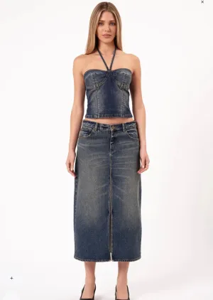99 Maxi Skirt Zendaya Dark Vintage Indigo 99 Maxi Skirt Zendaya Dark Vintage Indigo