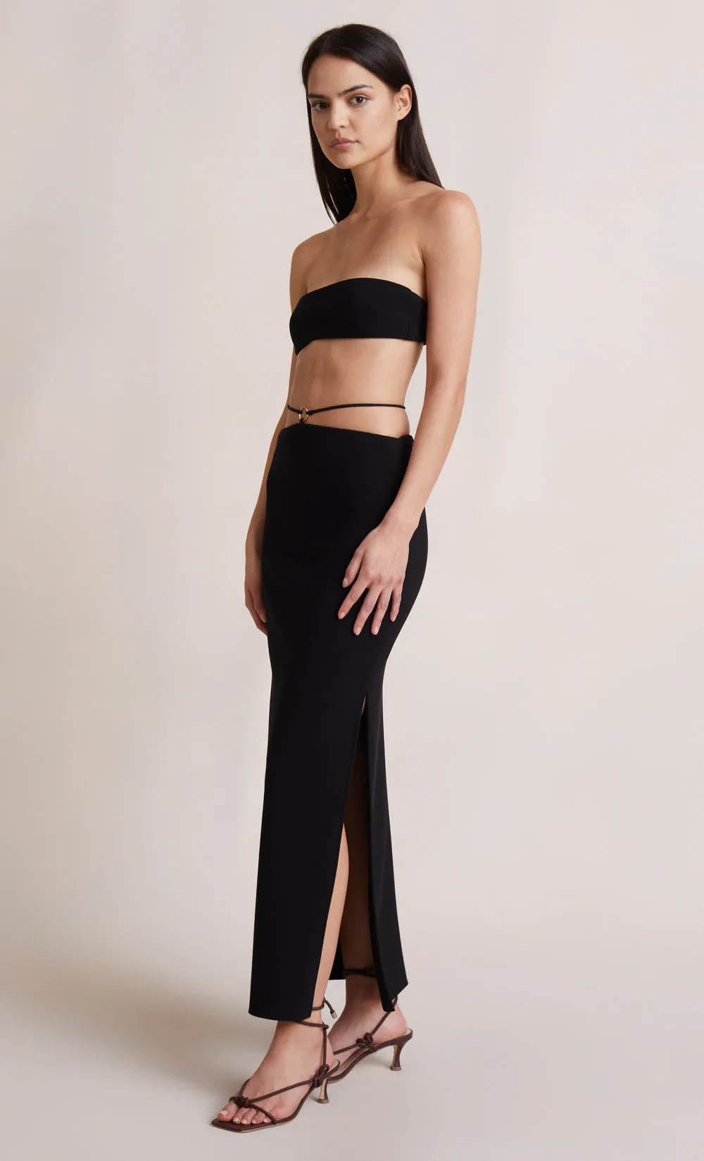 ADELE CROP TOP - BLACK