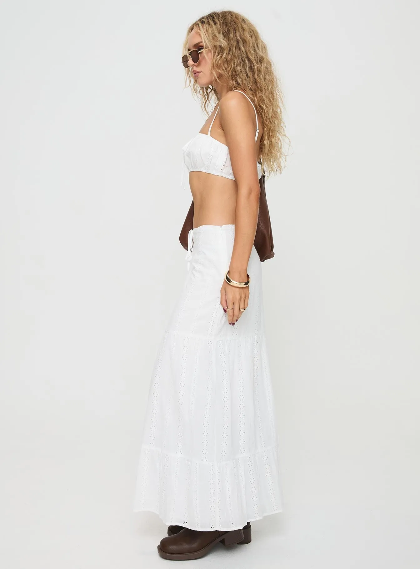 Arla Broderie Maxi Set White