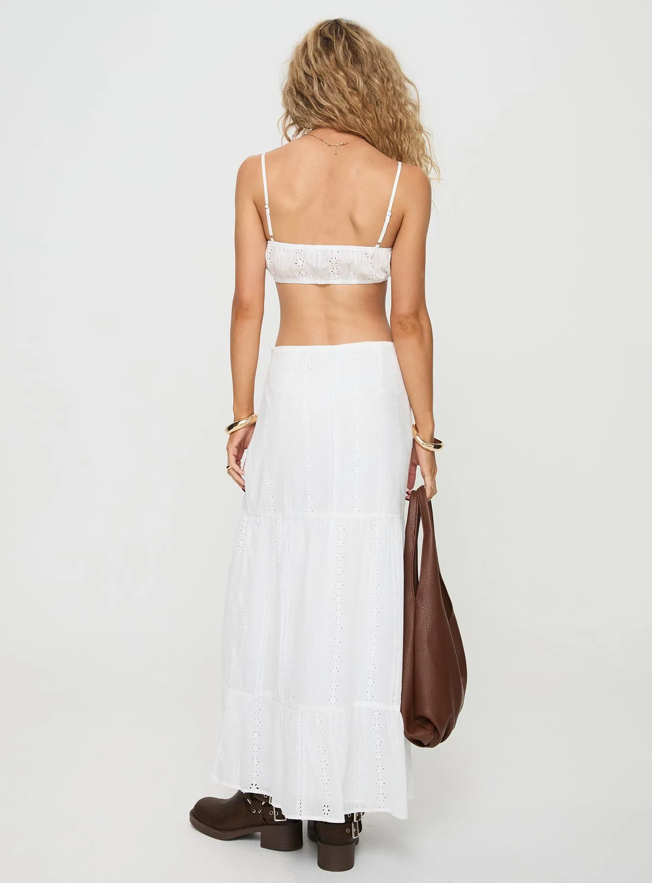 Arla Broderie Maxi Set White