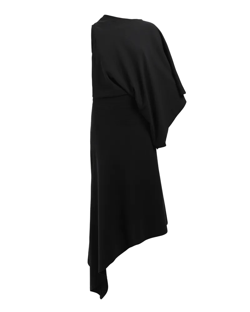 Asymmetric One-Sleeve Maxi Dress