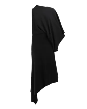 Asymmetric One-Sleeve Maxi Dress