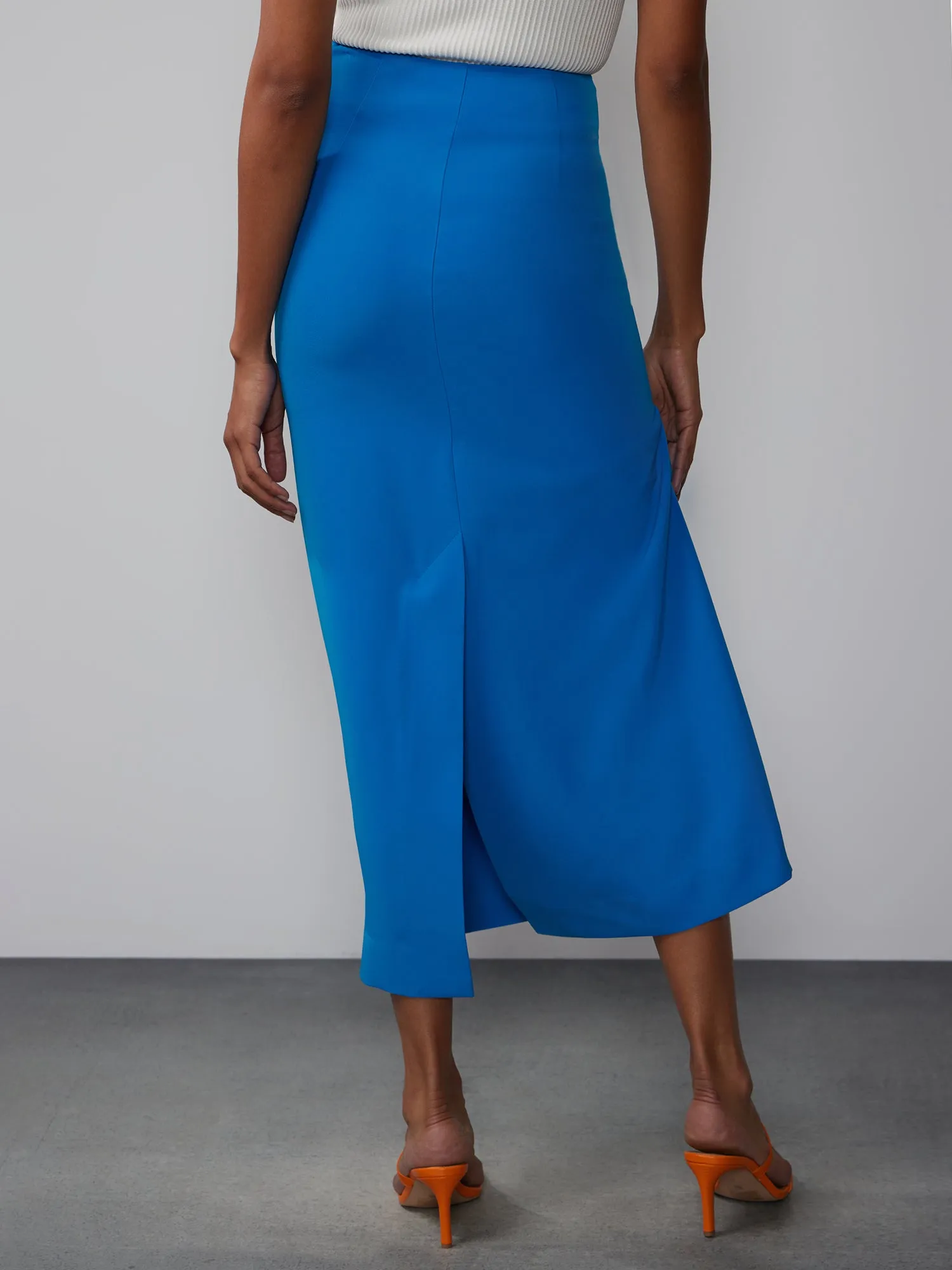 Asymmetrical Tech Twill Skirt
