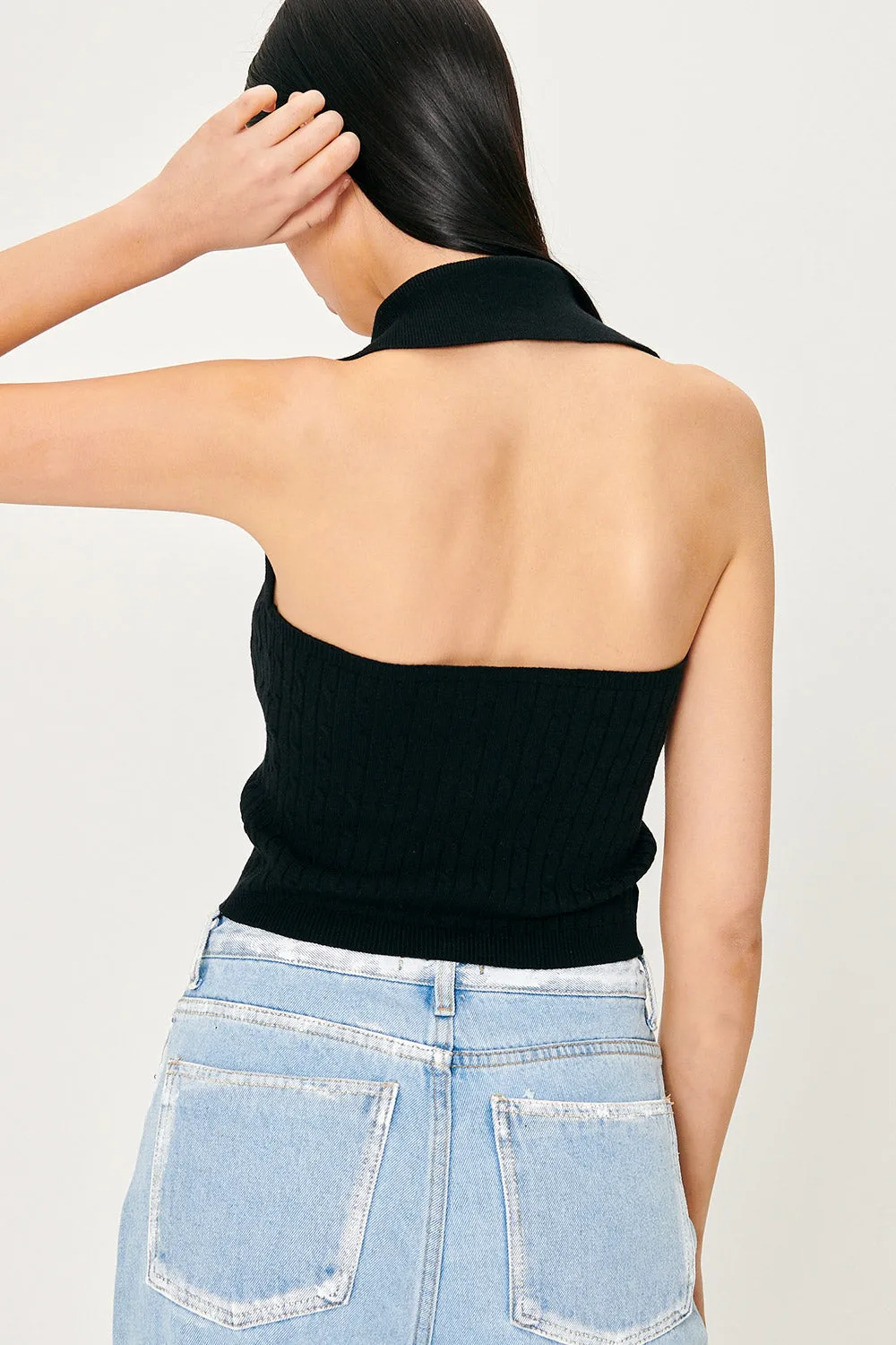 Avery Knitted Halter Neck Top