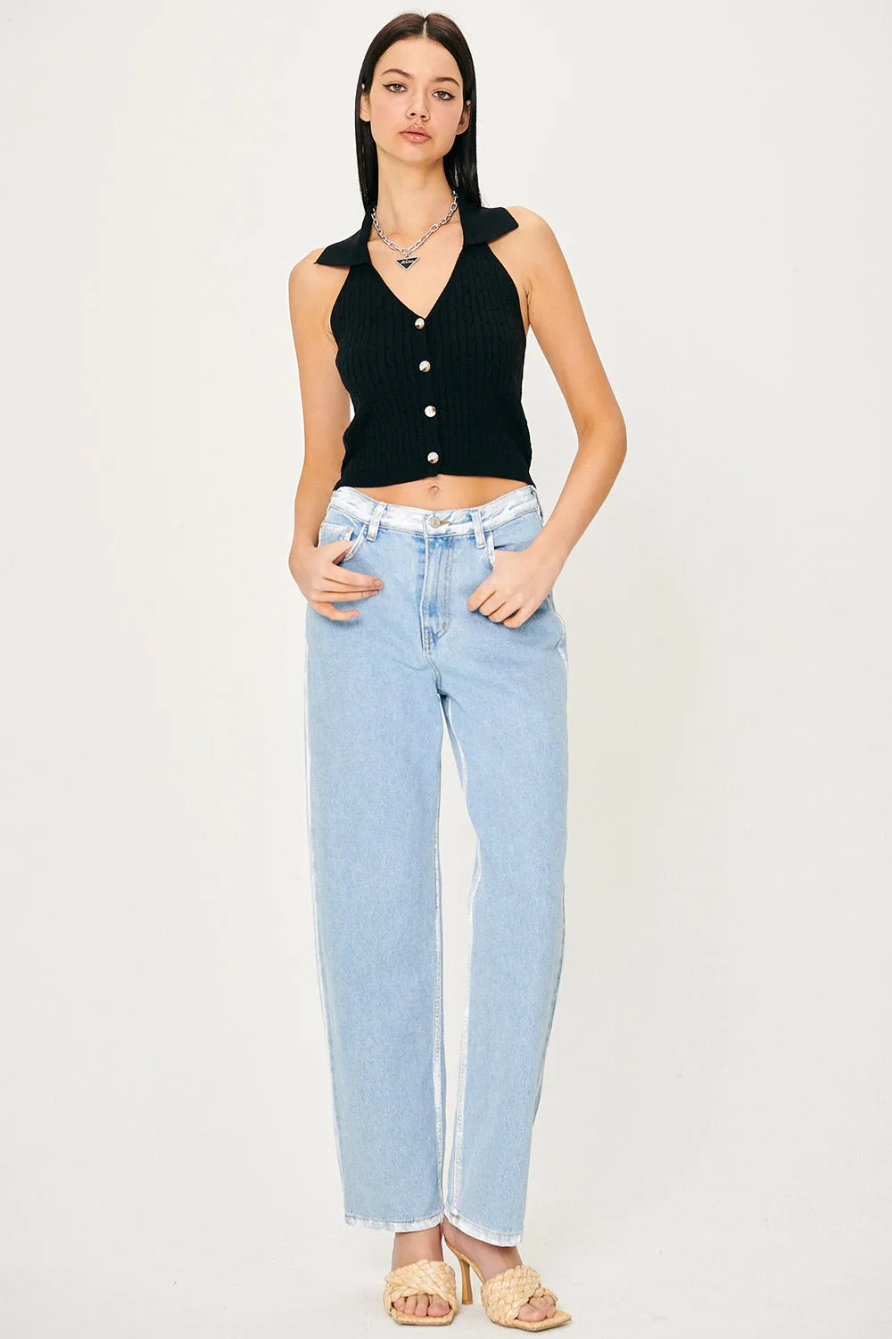 Avery Knitted Halter Neck Top
