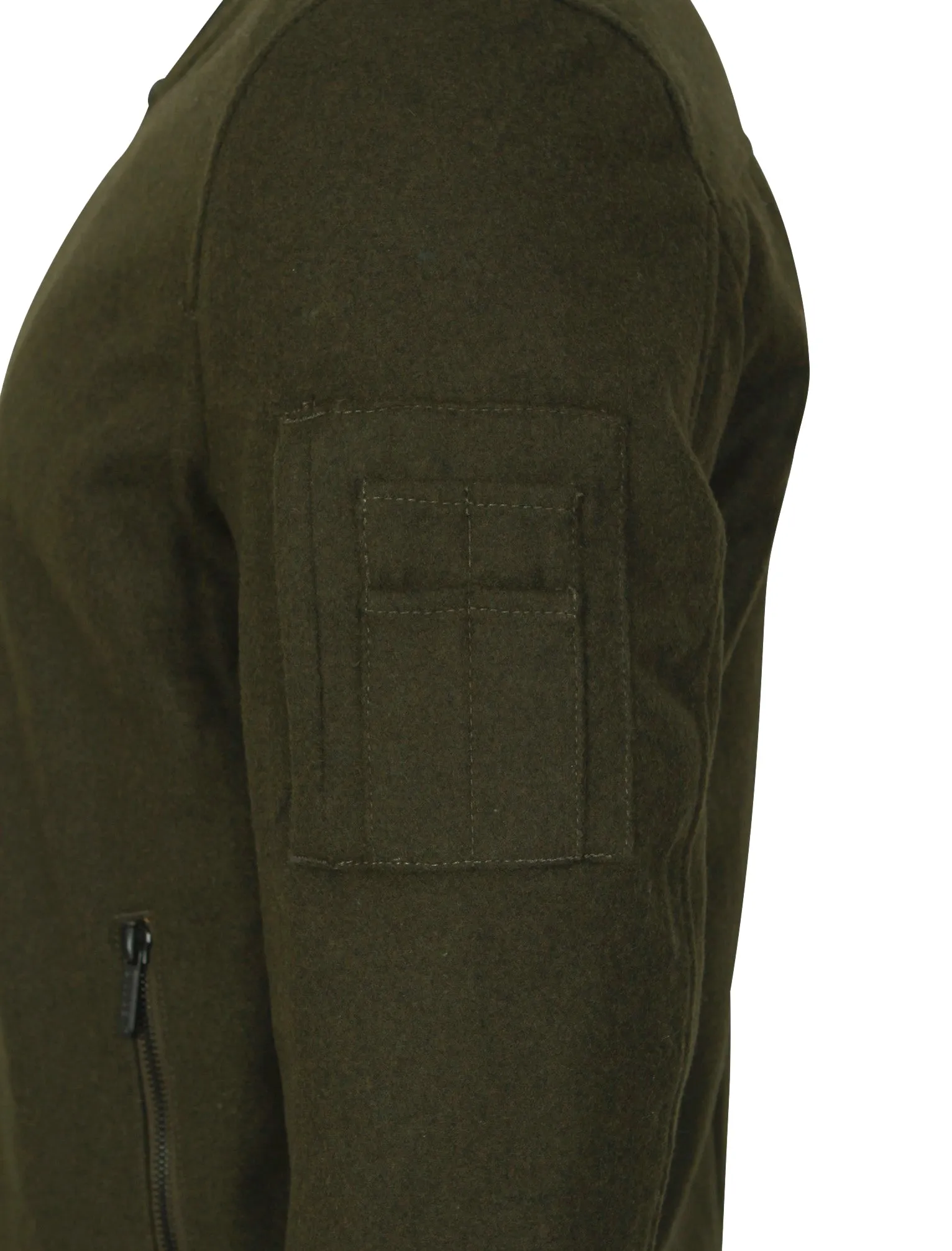 Begonia Wool Blend Bomber Jacket in Khaki - Dissident