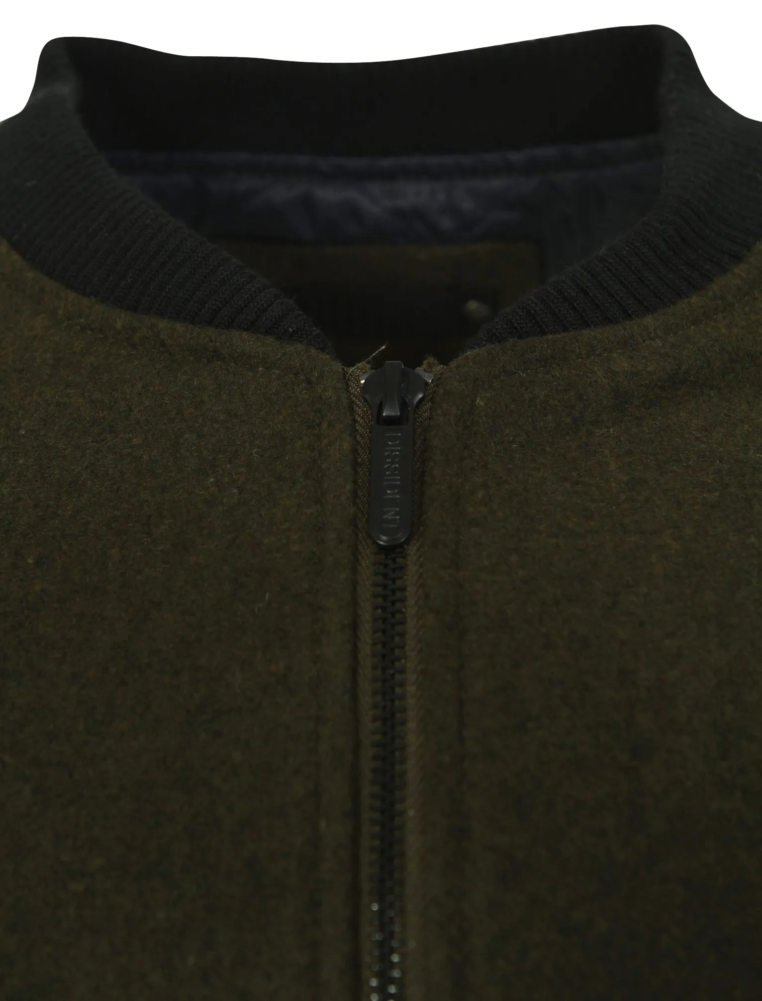Begonia Wool Blend Bomber Jacket in Khaki - Dissident