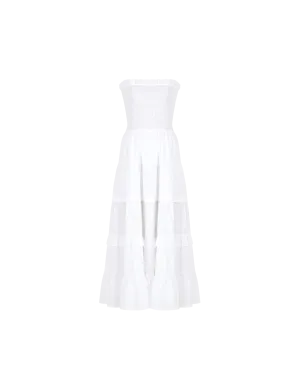 BIRD MAXI DRESS WHITE