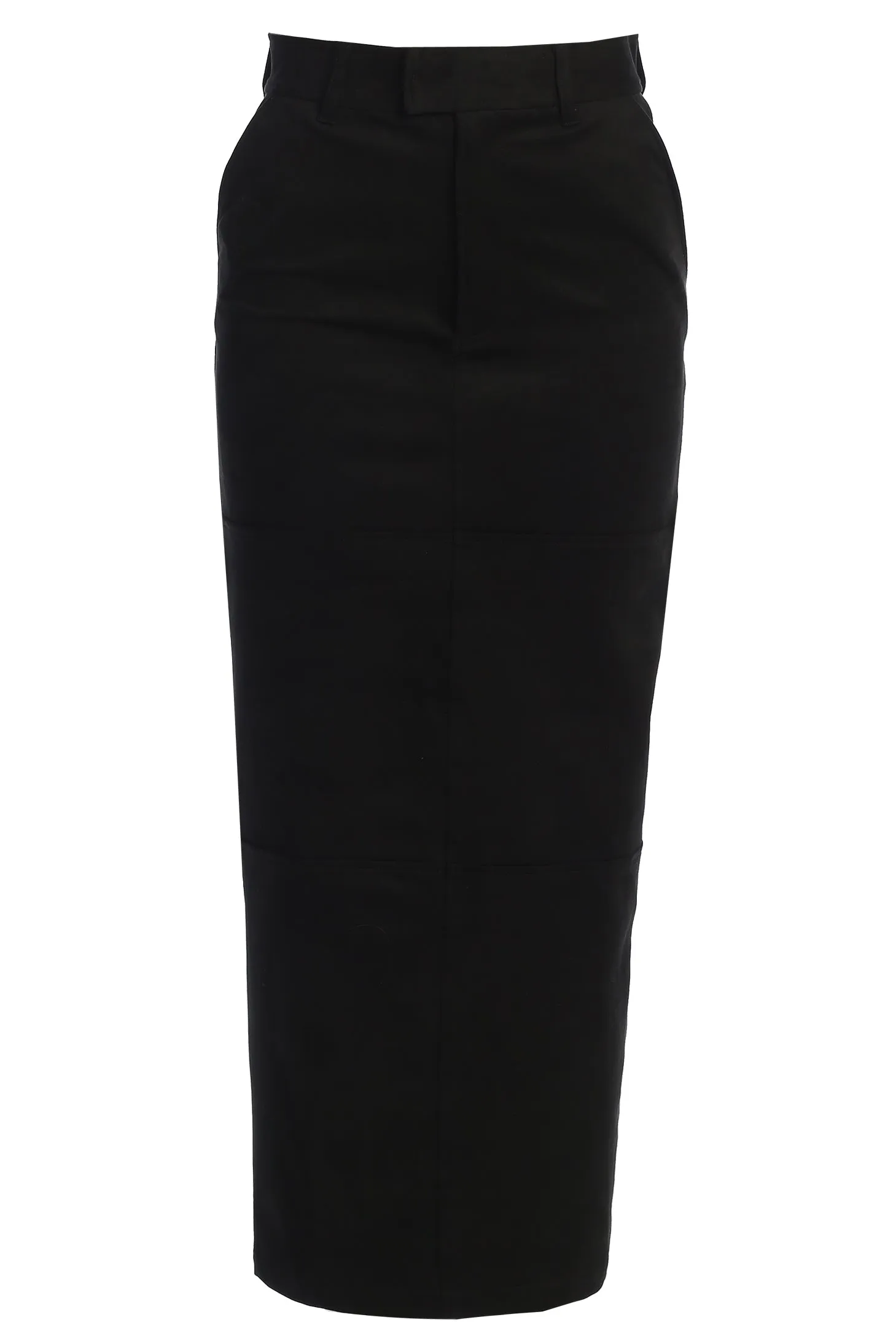 Black Joy Suede Maxi Skirt