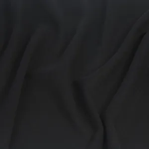 Black Virgin Wool Coating Fabric 963