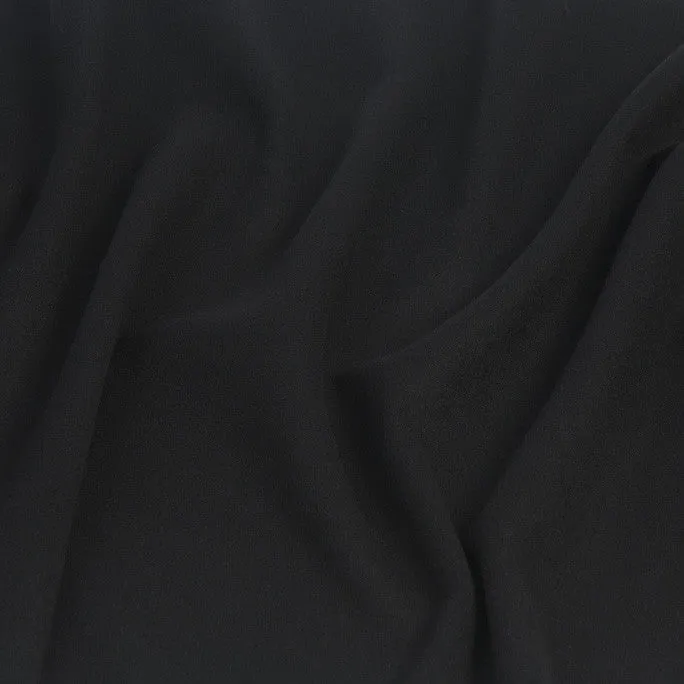 Black Virgin Wool Coating Fabric 963