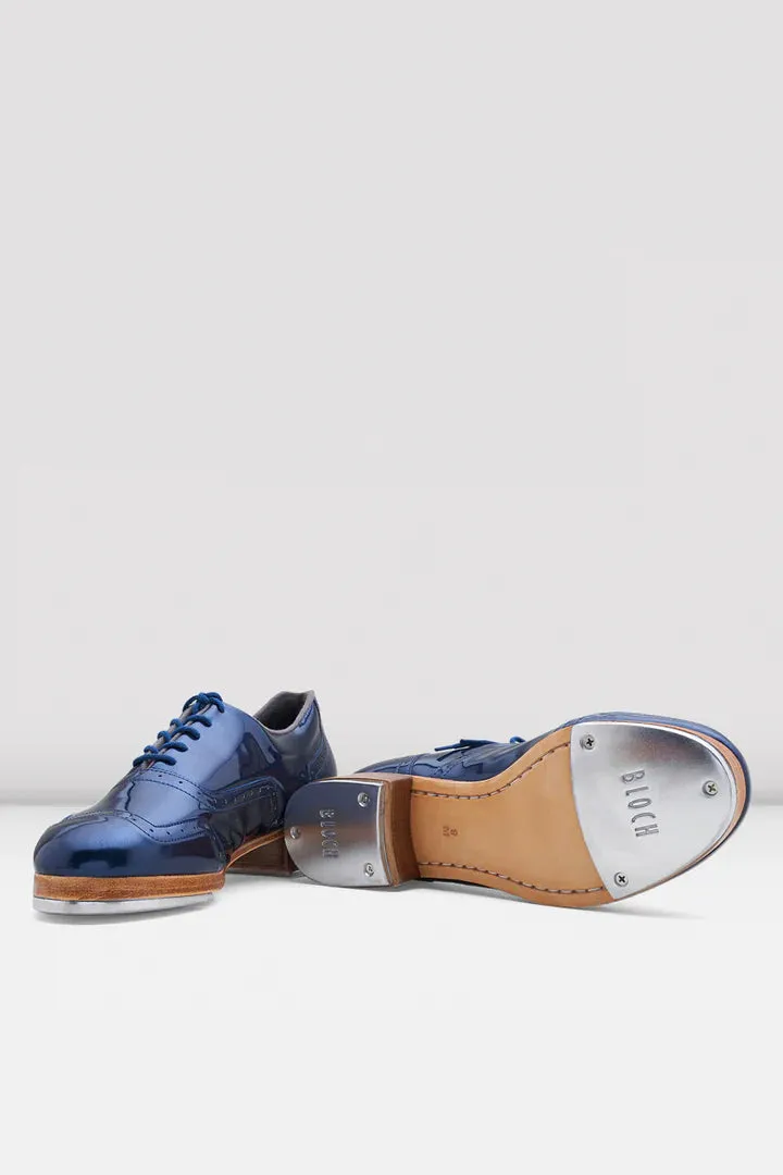 BLOCH - SO313 - LIMITED EDITION - Navy Metallic Patent Jason Samuel Smith Tap Shoe MENS
