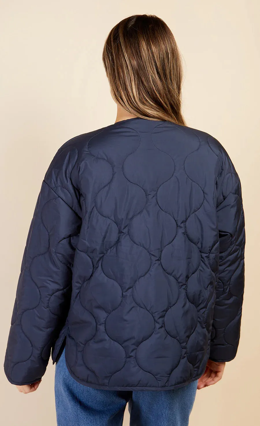 BREDA QUILTED JACKET (NAVY)