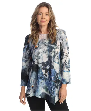 Carolina Light Knit Tunic with Asymmetric Hem