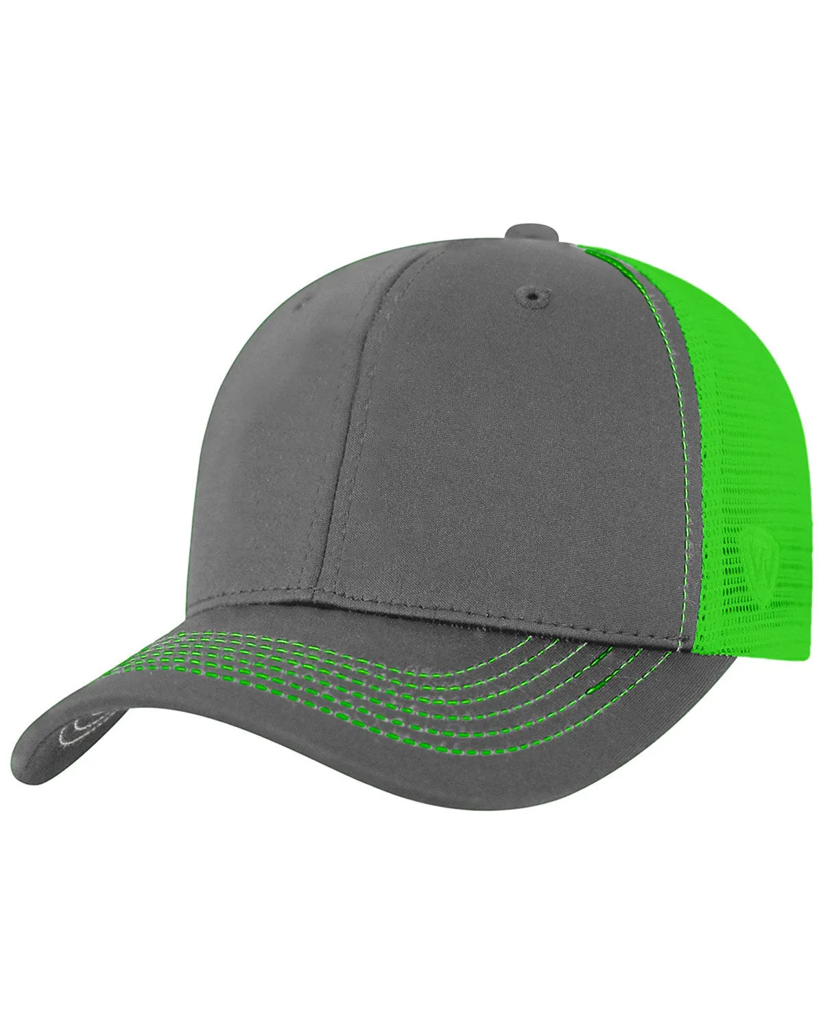Charcoal and Neon Green Snapback