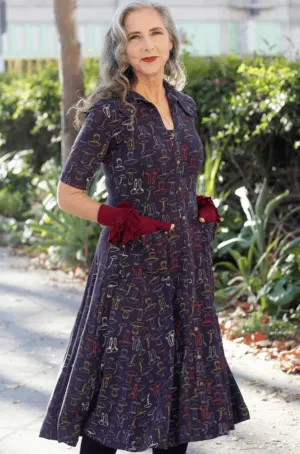 Charlie Dress in Porcini Print by Effie's Heart