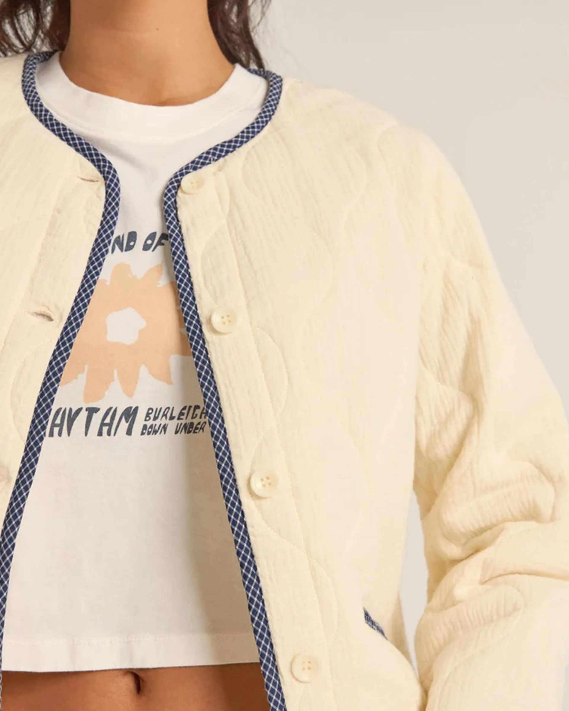 Check Quilted Jacket