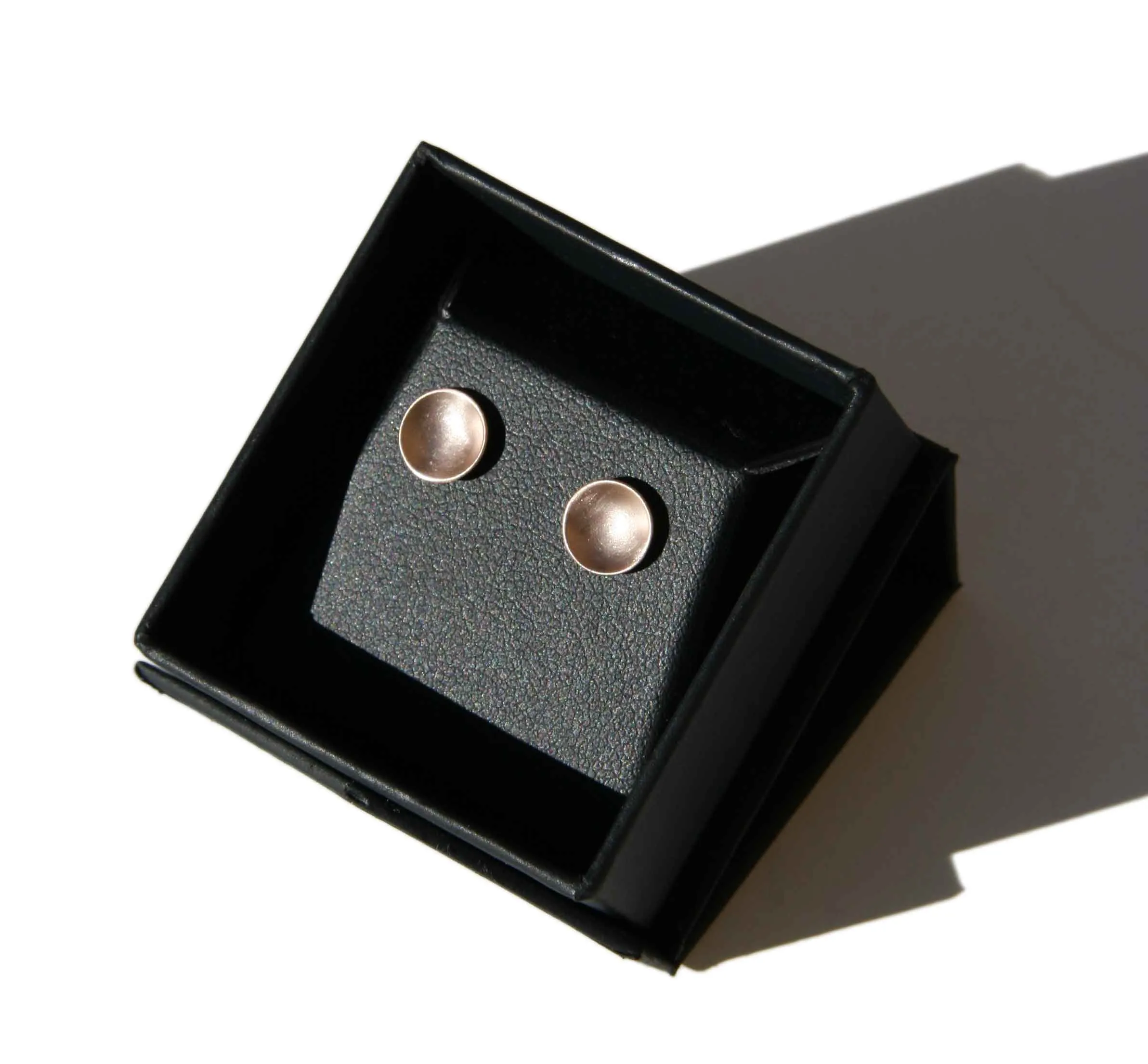 Cup Earrings 9ct Rose Gold