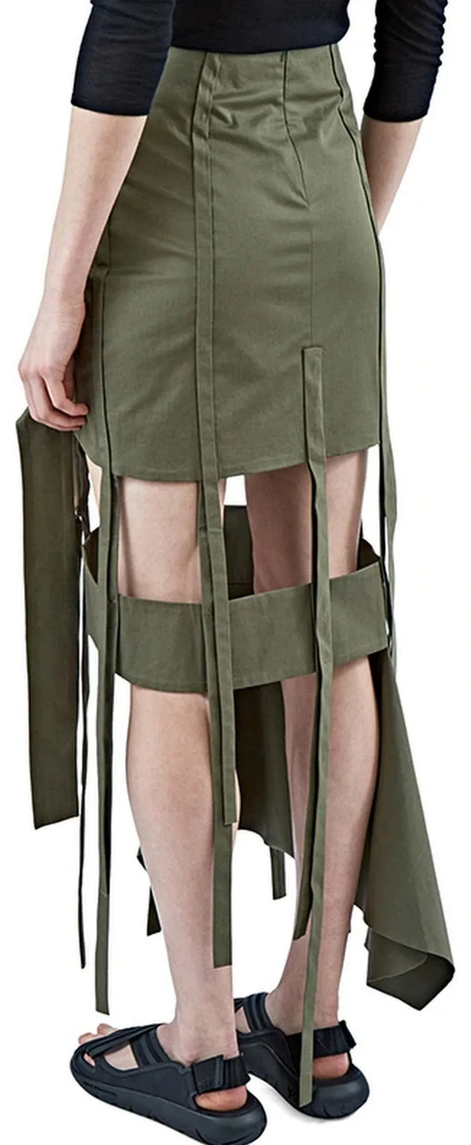 Cut-Out Maxi Skirt