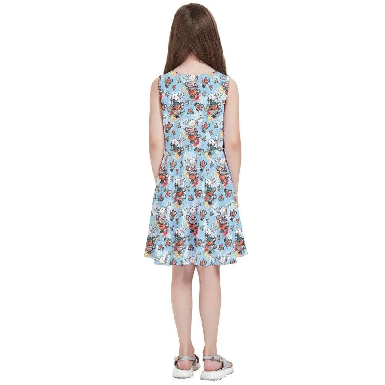 Down the Rabbit Hole Kids' Skater Dress
