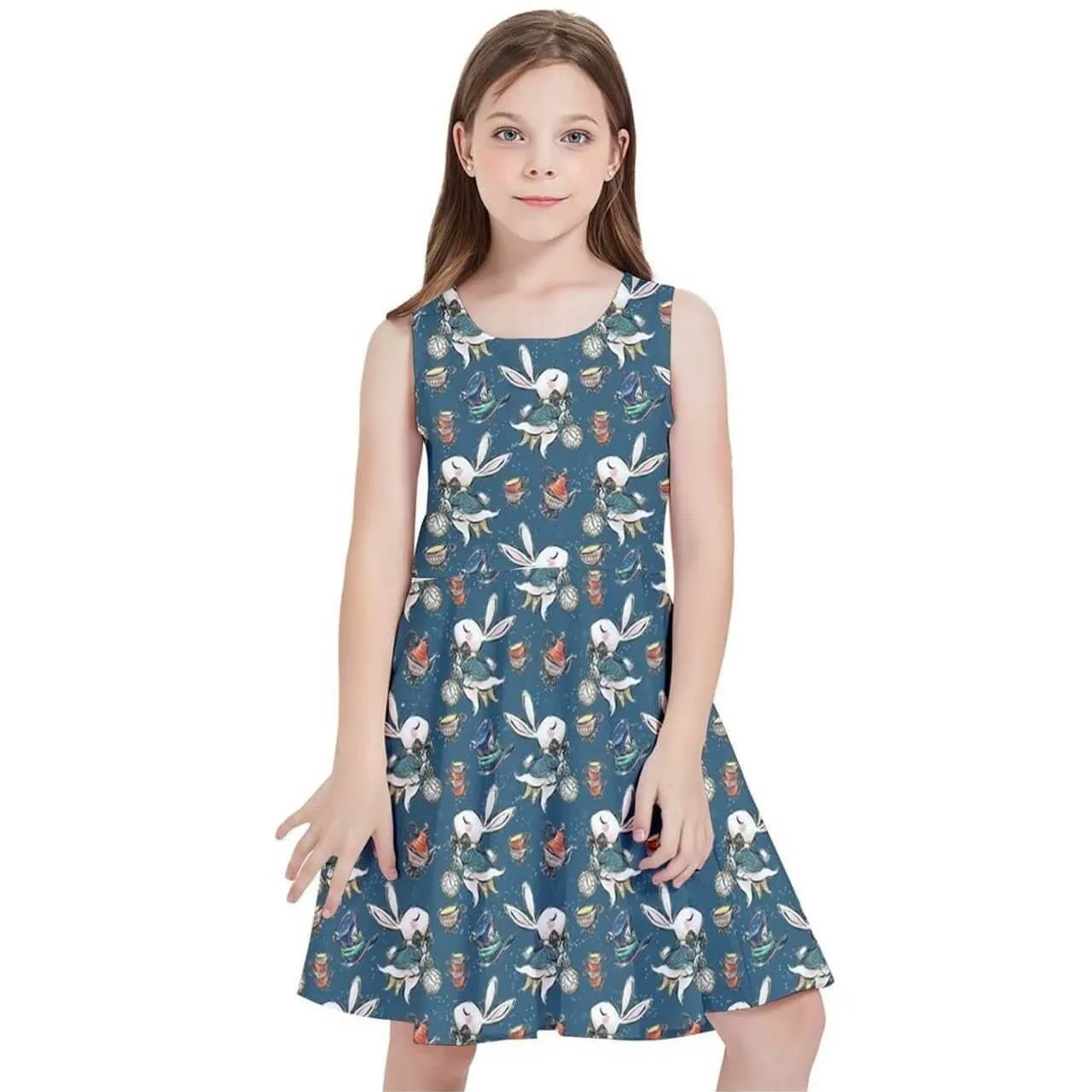 Down the Rabbit Hole Kids' Skater Dress