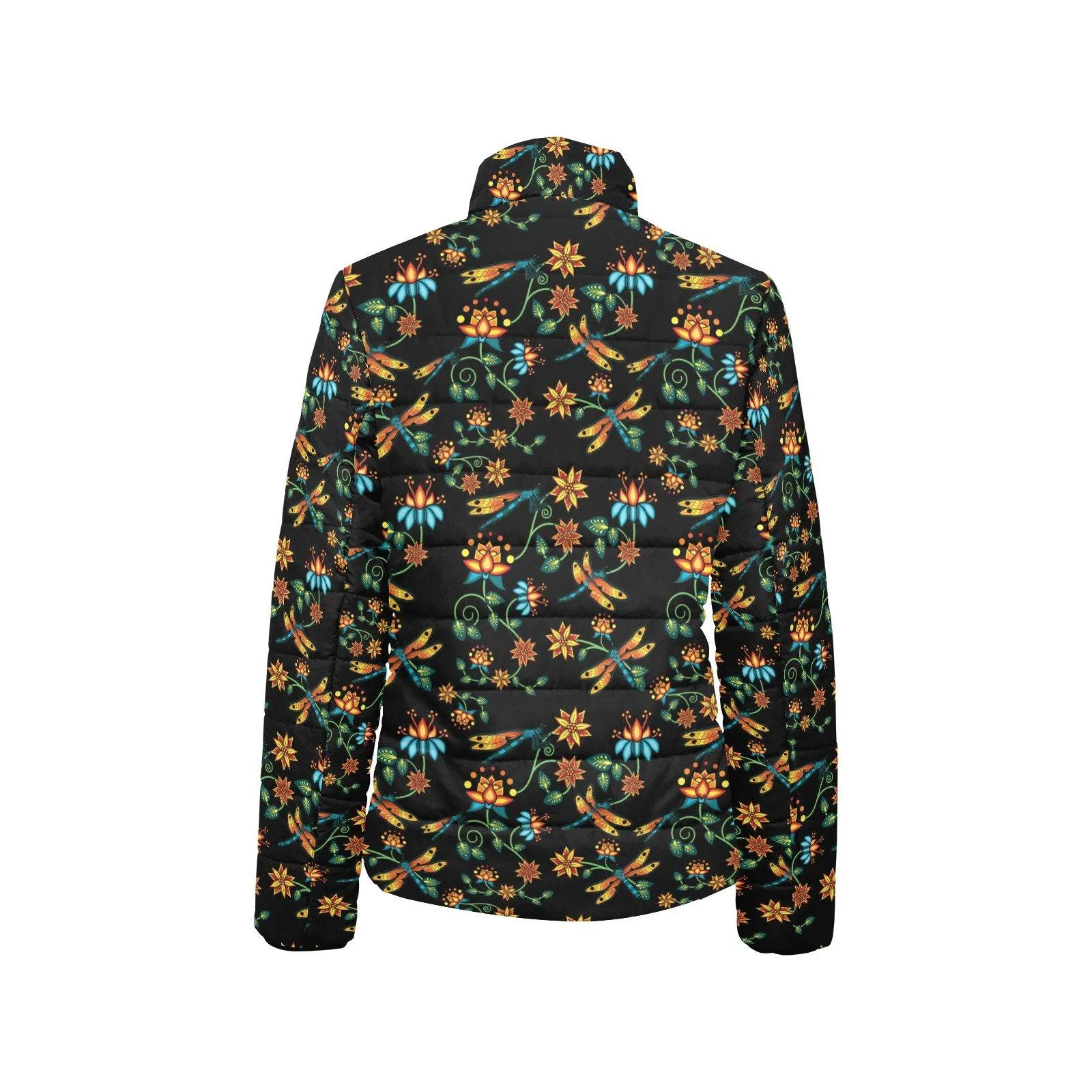 Dragon Lily Noir Women's Stand Collar Padded Jacket