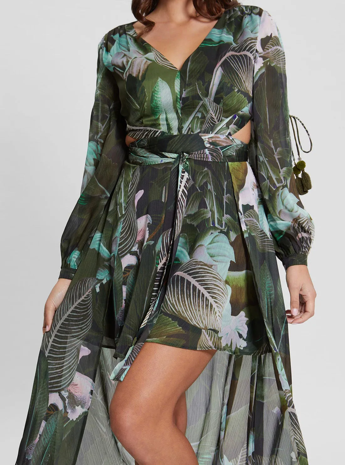 Eco Moonlit Tropic Garden Farrah Maxi Dress