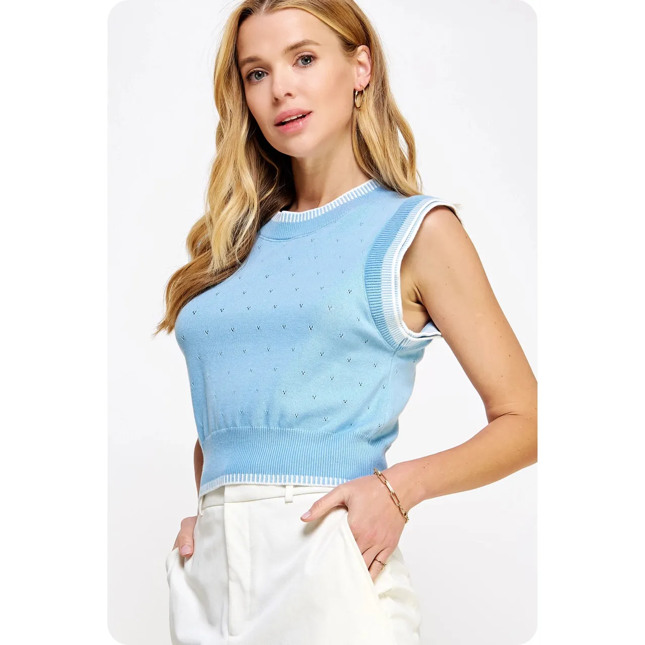 Emily Sleeveless Knit Top