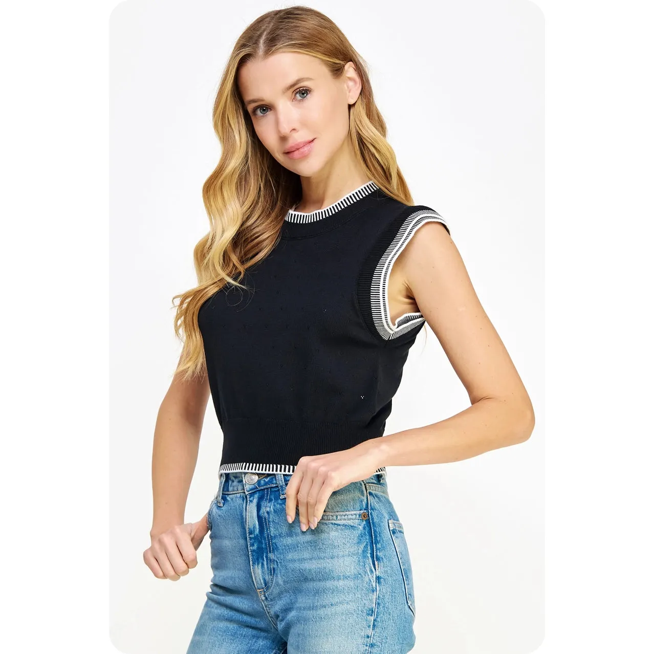 Emily Sleeveless Knit Top