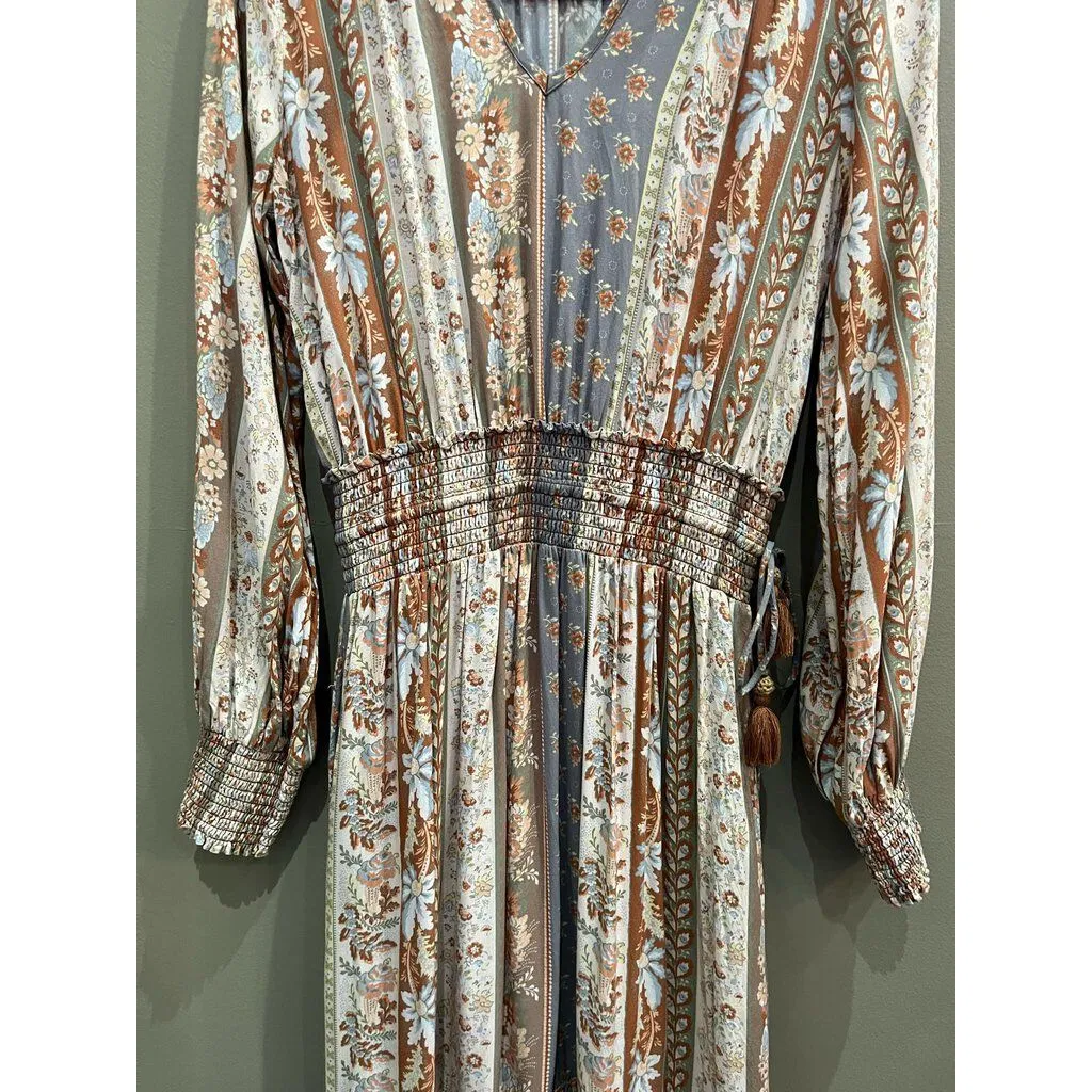 Faherty Smocked Prairie Dress - Size Small