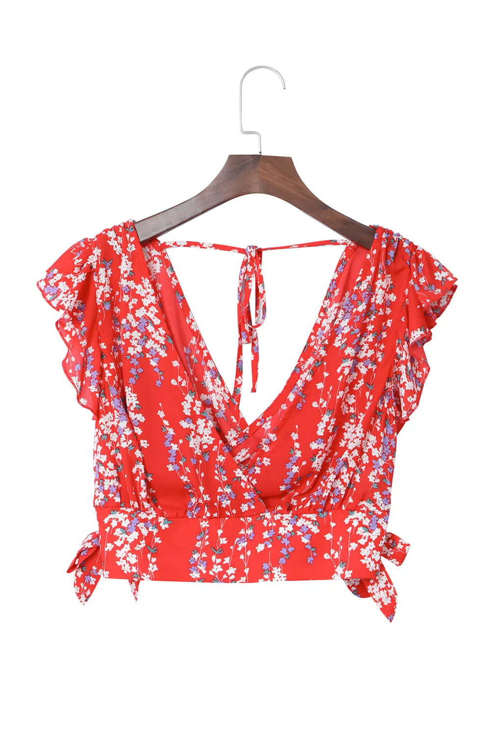 Floral Crop Top and Maxi Skirt Set