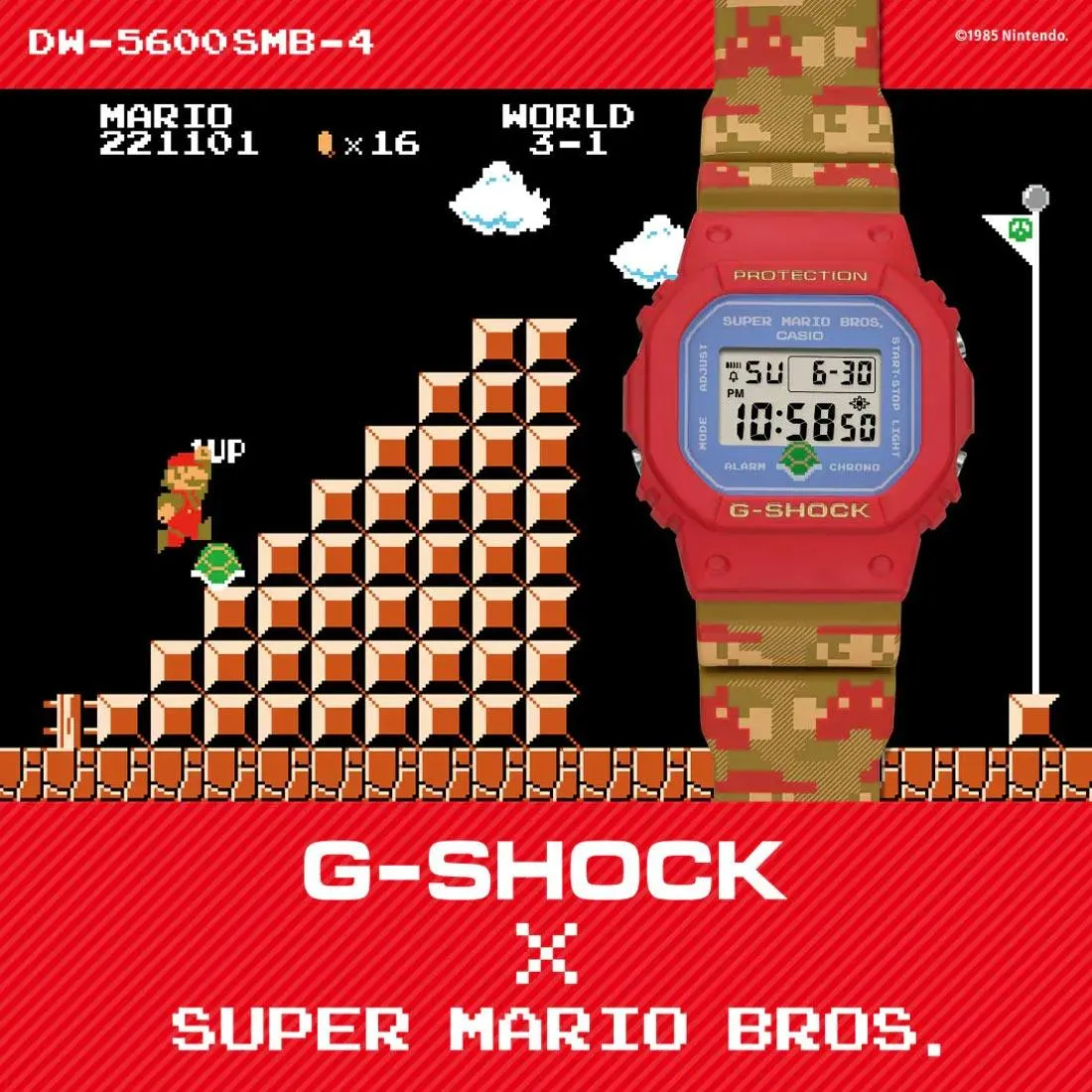 G-Shock Super Mario Bros DW-5600SMB-4
