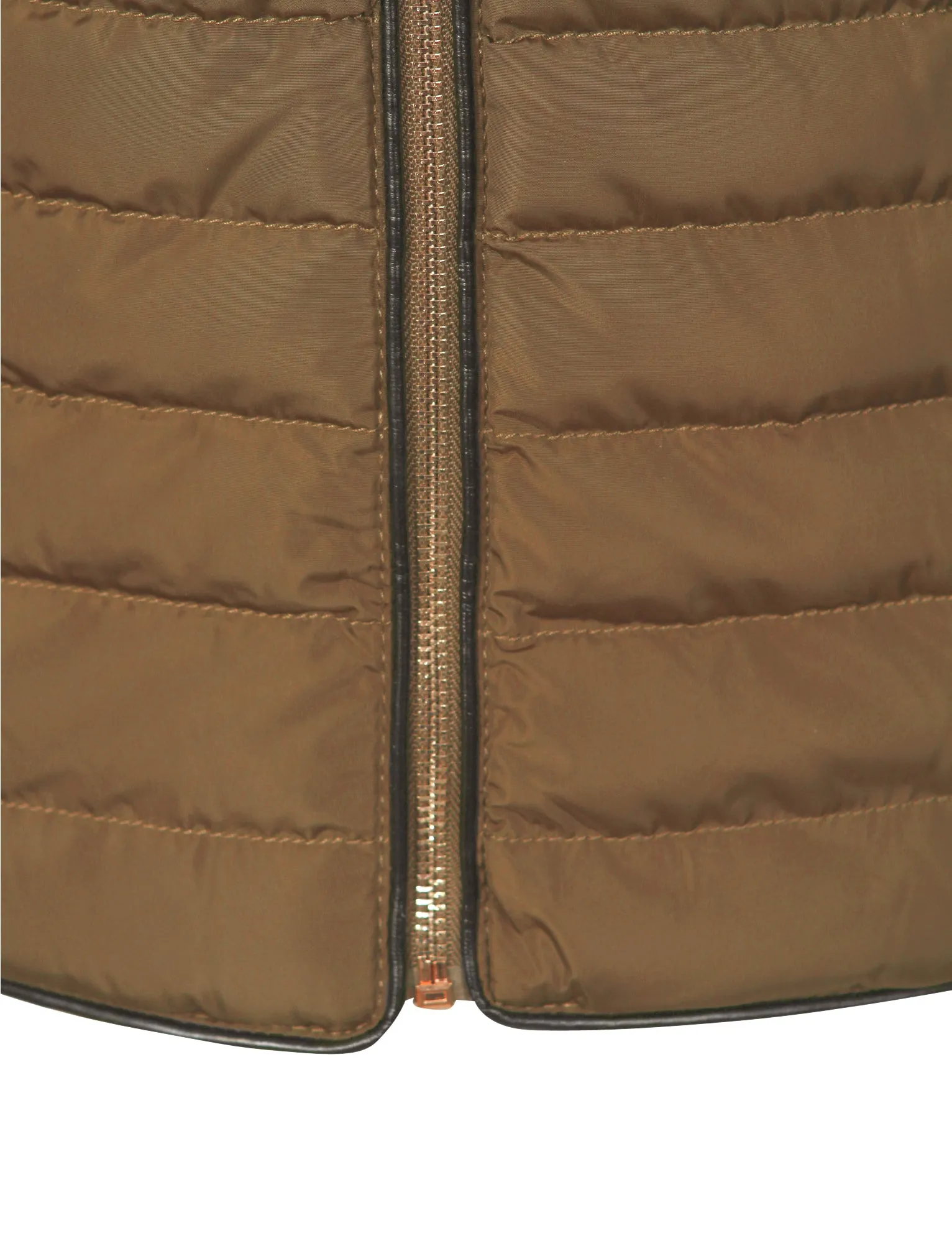 Ginger Quilted Hooded Jacket in Otter - Tokyo Laundry
