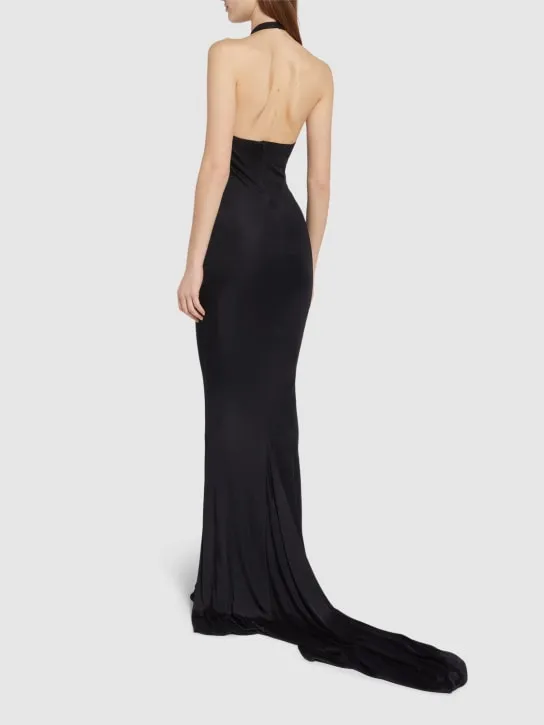 Giuseppe Di Morabito   Viscose jersey maxi mermaid gown 