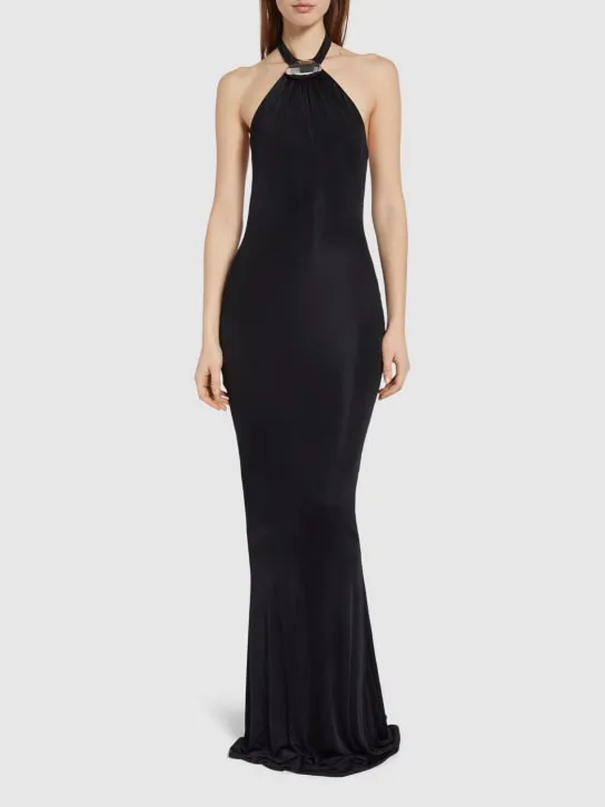 Giuseppe Di Morabito   Viscose jersey maxi mermaid gown 