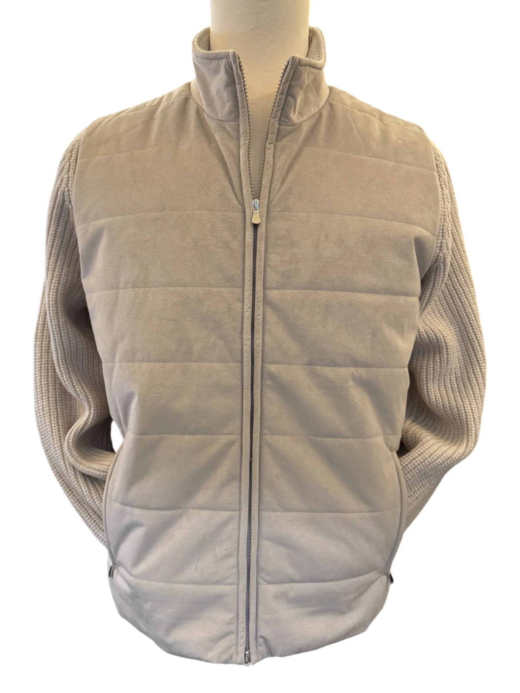 Gran Sasso Full Zip Cardigan Jacket Natural