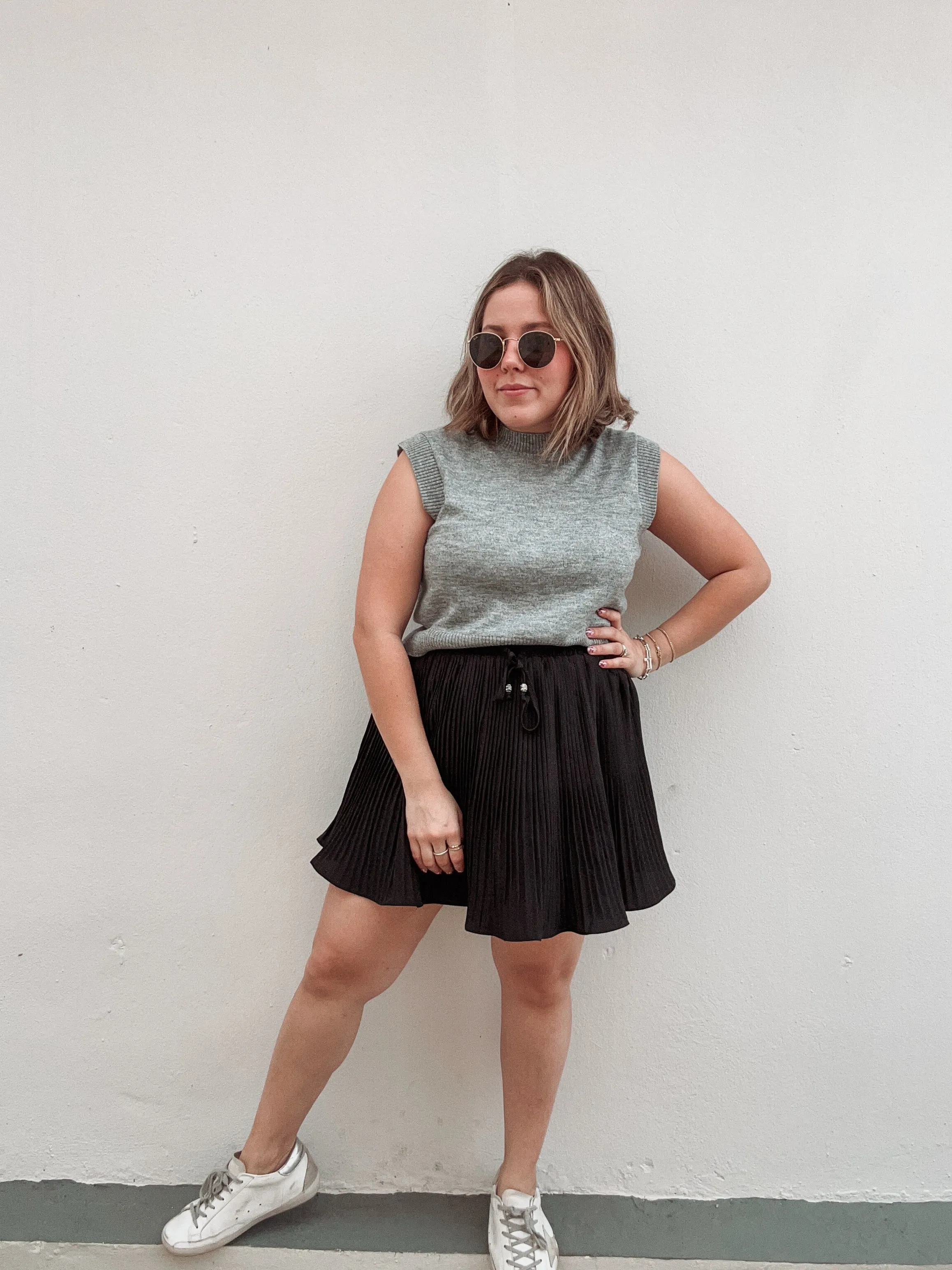 Grey Knit Top
