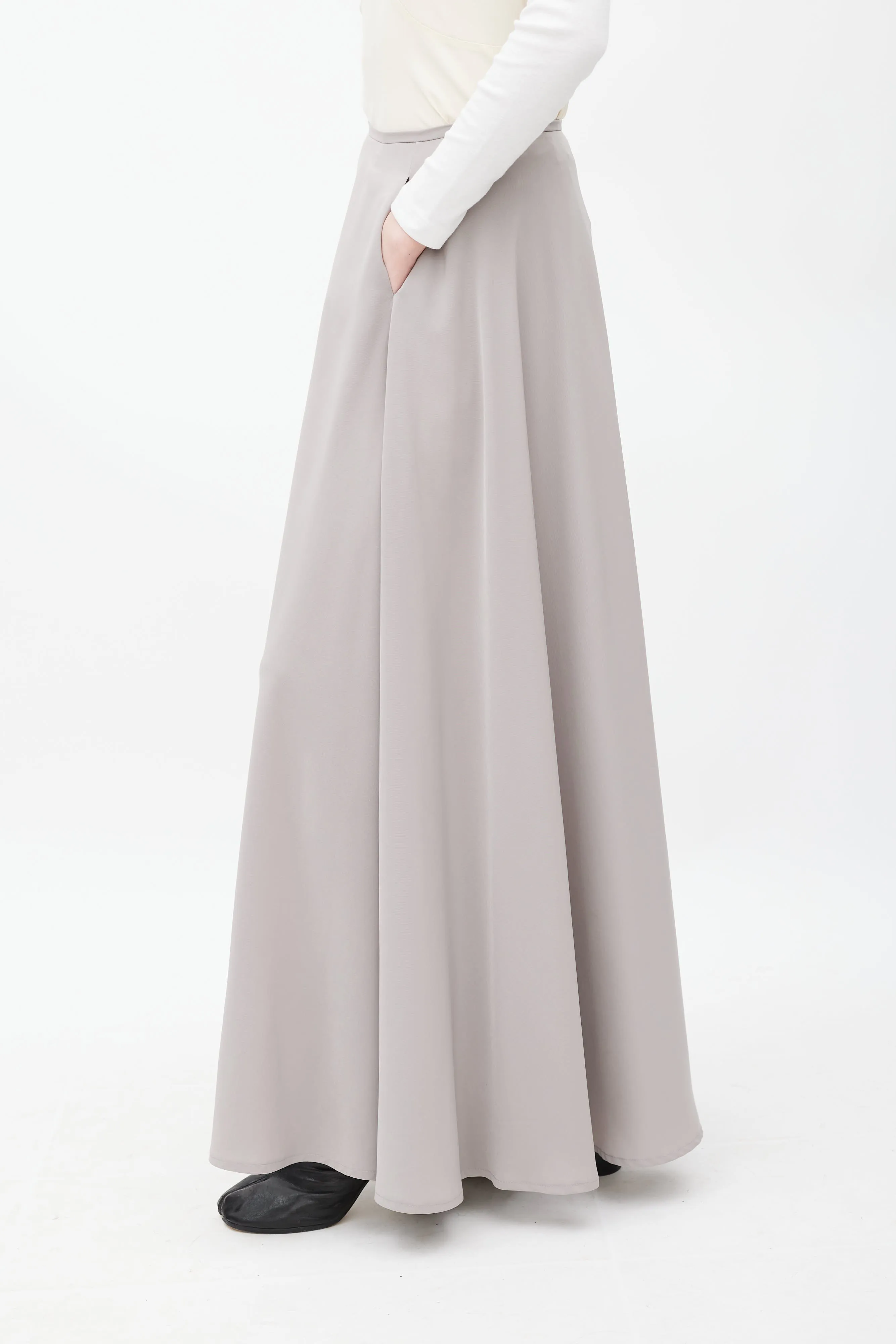 Grey Maxi Skirt