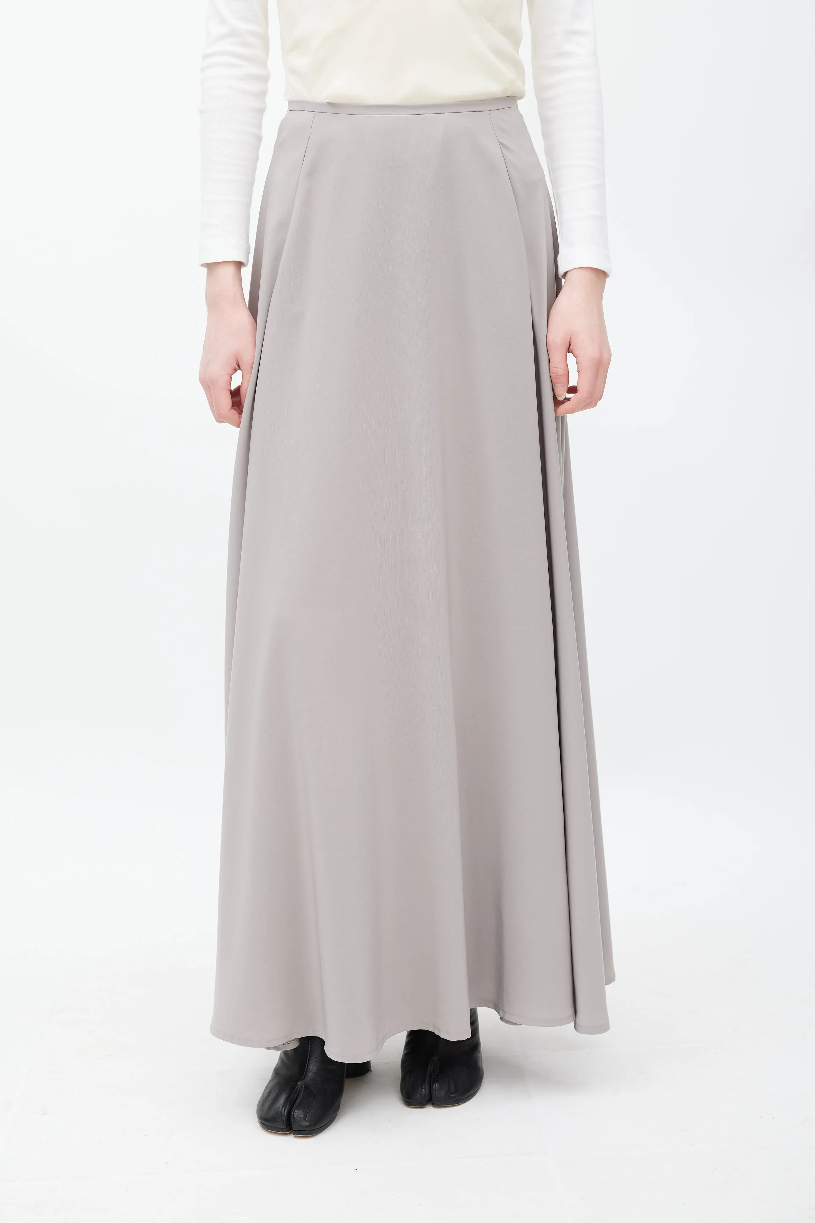 Grey Maxi Skirt