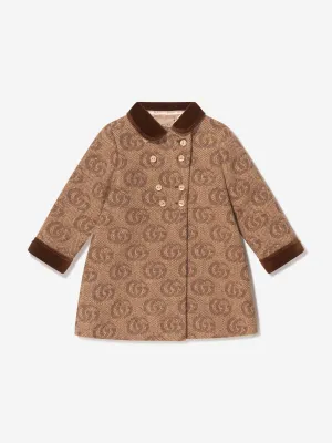 Gucci Baby Girls Wool Double GG Coat