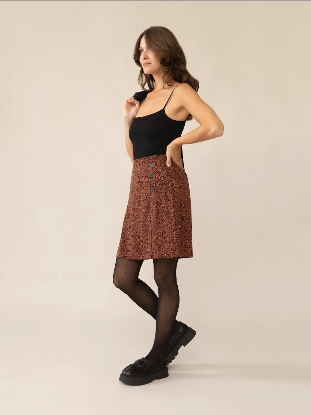 Hailey Wild Flowers Wrap Skirt