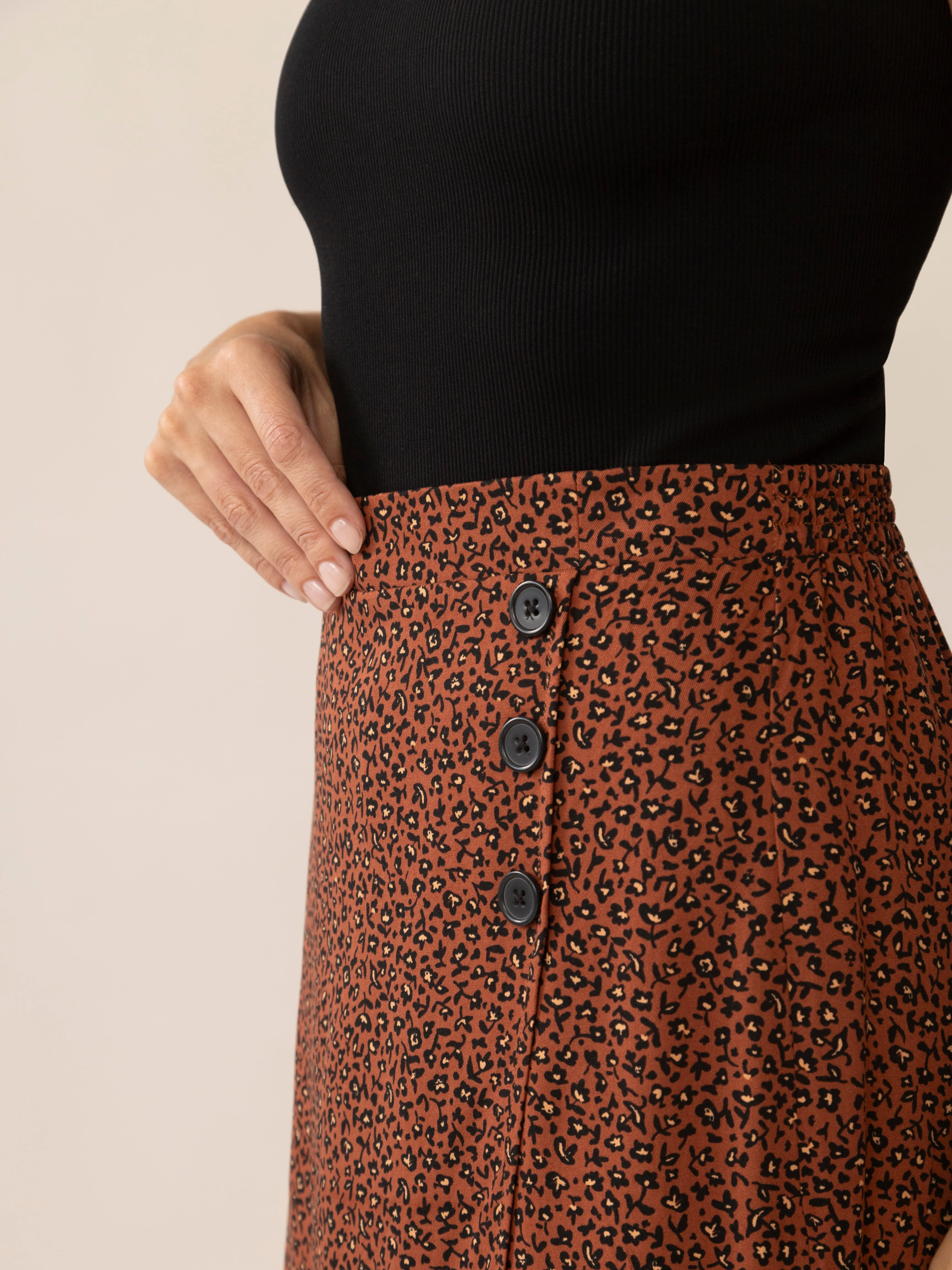 Hailey Wild Flowers Wrap Skirt