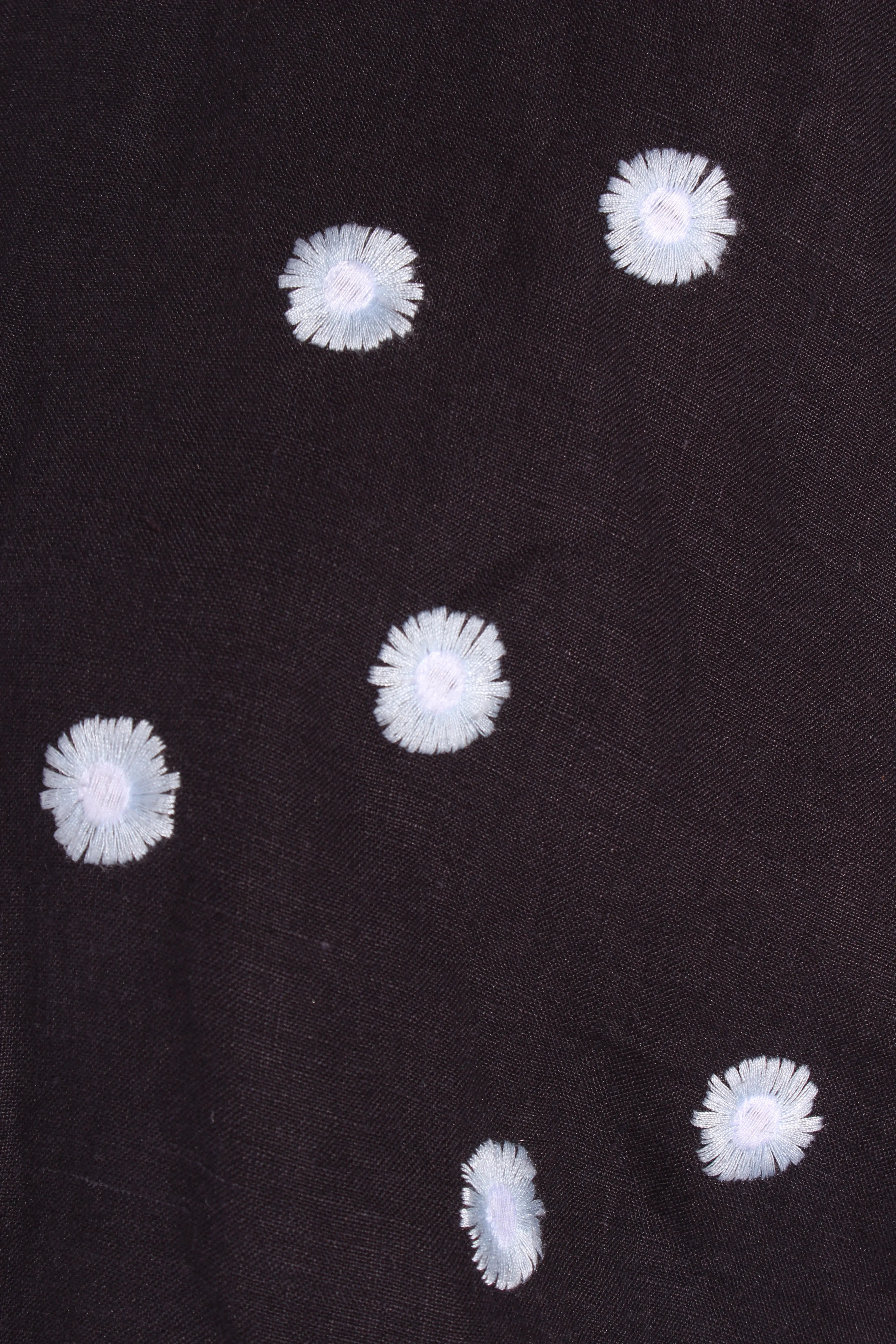 HEJ-HEJ - Floral embroidered puff sleeve linen top! 8-16