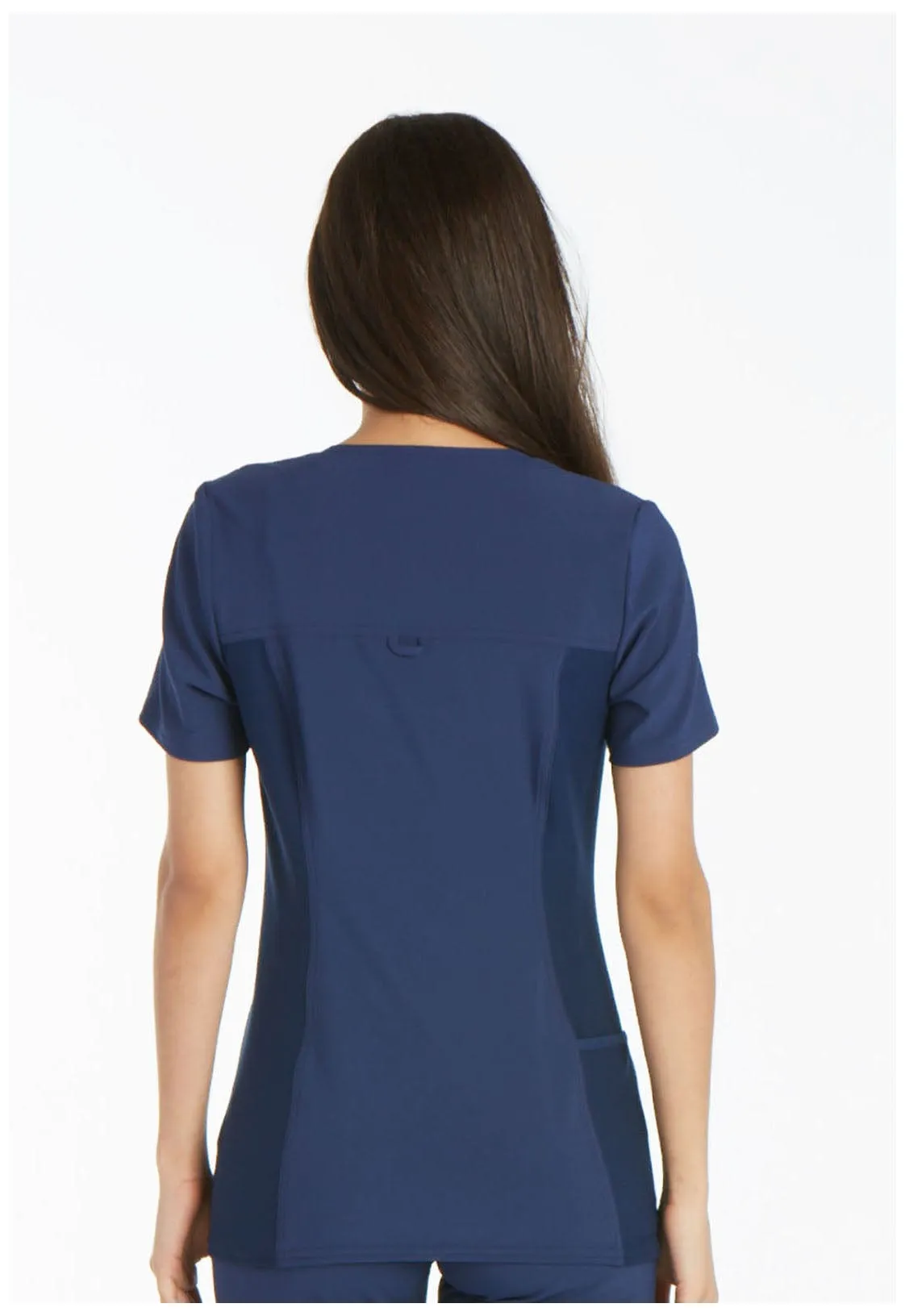 iflex V-Neck Knit Panel Top CK605