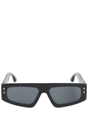Isabel Marant   Maxi temple squared acetate sunglasses 