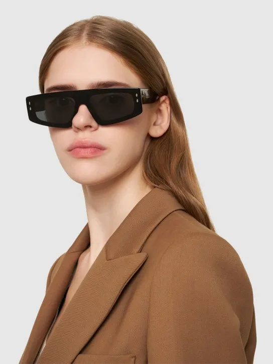 Isabel Marant   Maxi temple squared acetate sunglasses 