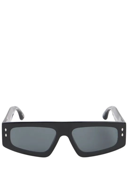Isabel Marant   Maxi temple squared acetate sunglasses 